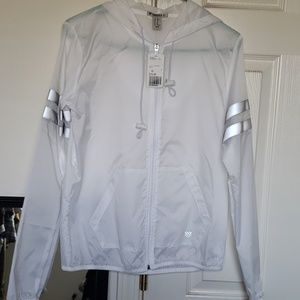 Womens Forever 21 Reflective Zip Up Jacket